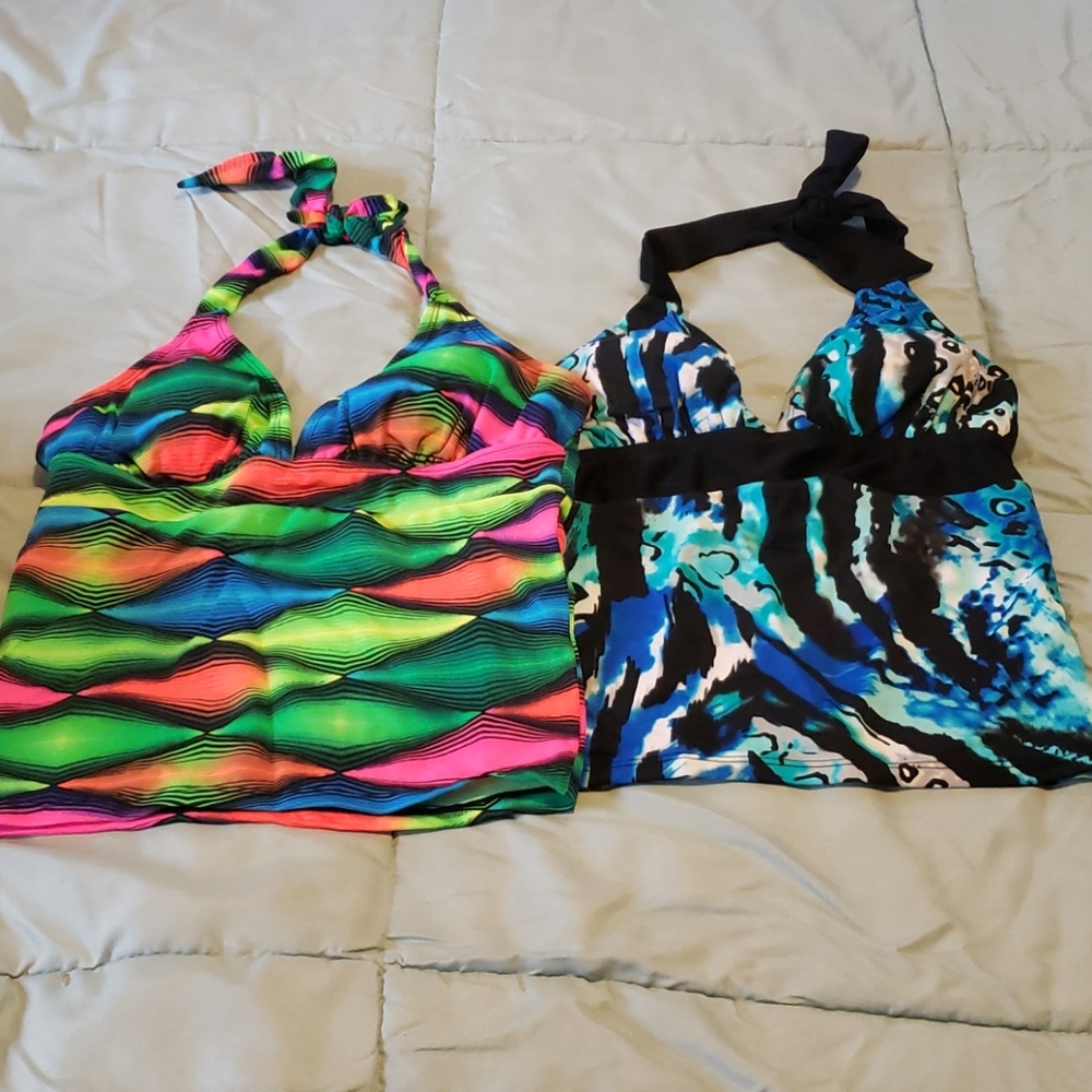 2 tankini swim tops